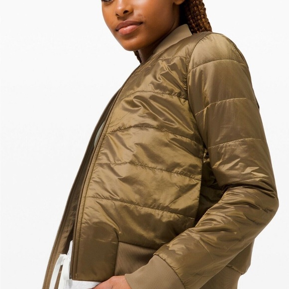 LULULEMON NON-STOP Reversible Bomber Jacket (Size 6) - Picture 3 of 3